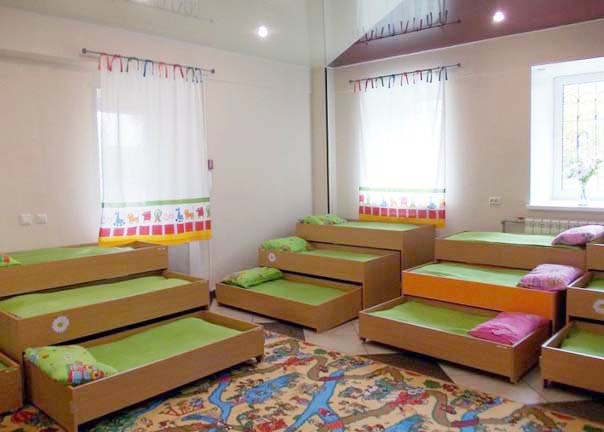 Кровати-комоды для детского садика