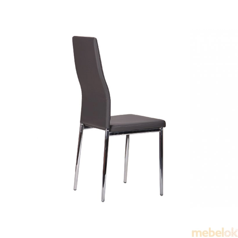 стул с видом в обстановке (Стул Сицилия хром/черный)
