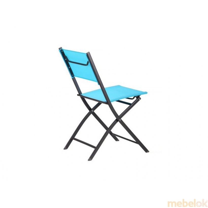 стул с видом в обстановке (Стул Linda голубой)