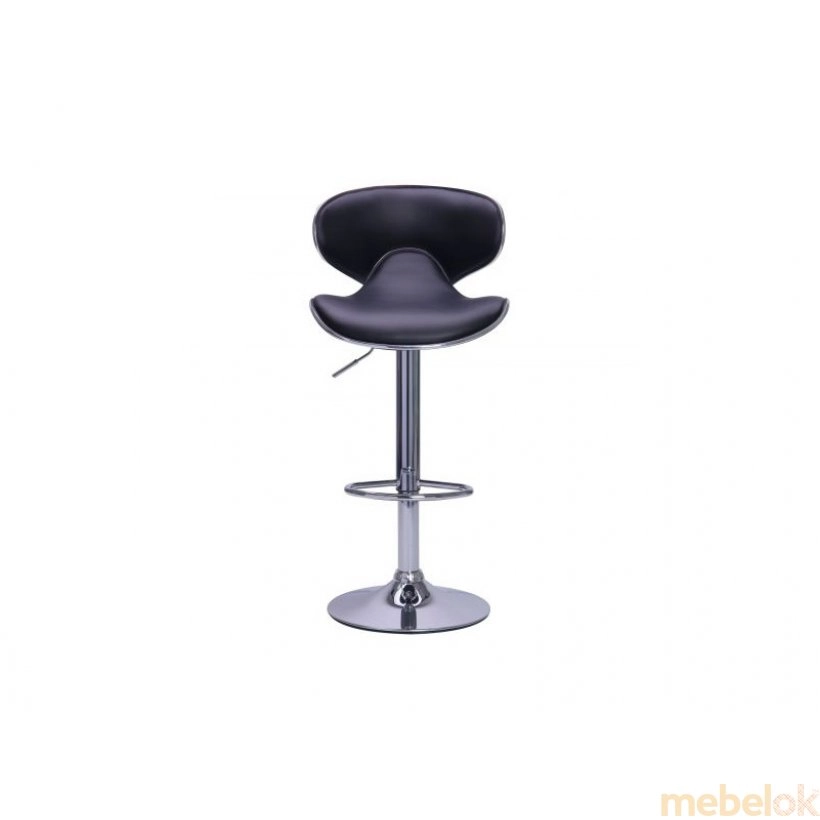стілець з виглядом в обстановці (Барний стілець Cantal чорний)