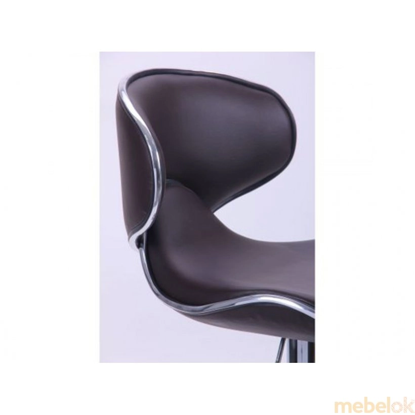 стул с видом в обстановке (Барный стул Cantal коричневый)