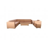 Комплект мебели Puerto из ротанга Elit (SC-B6017) Sand AM3041 ткань A14203