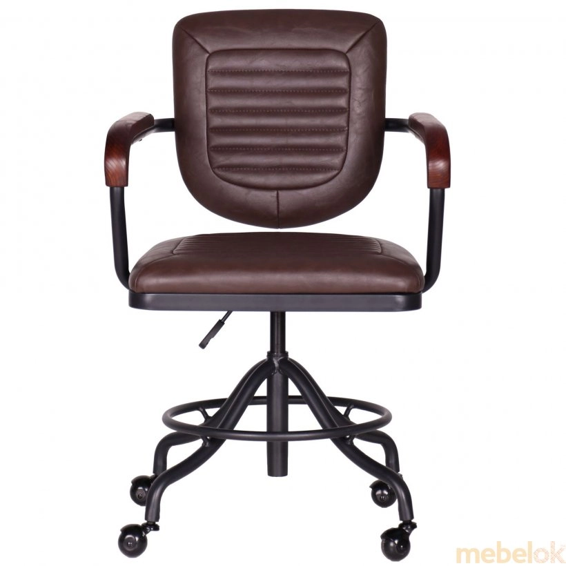 стул с видом в обстановке (Кресло Barber brown)