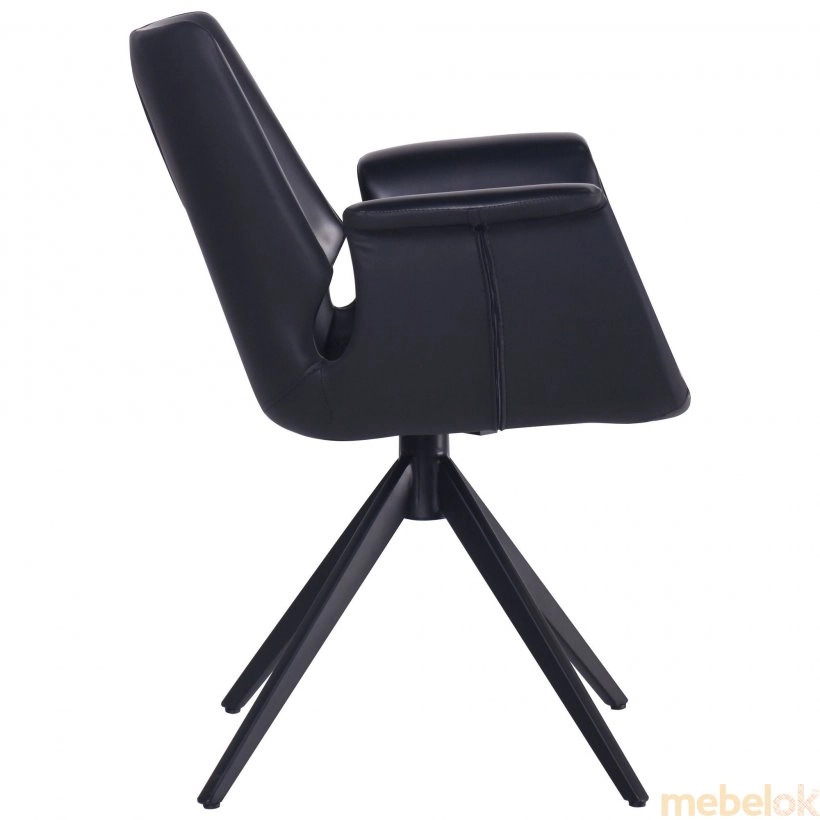 мягкое кресло с видом в обстановке (Кресло Vert black)