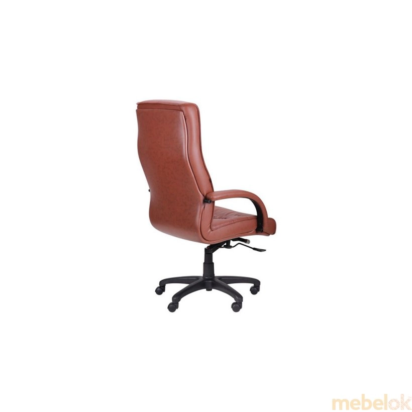 стул с видом в обстановке (Кресло Орхидея НВ кожзам коричневый (643-B Hi-Back Brown PU+PVC HL014 Mech))