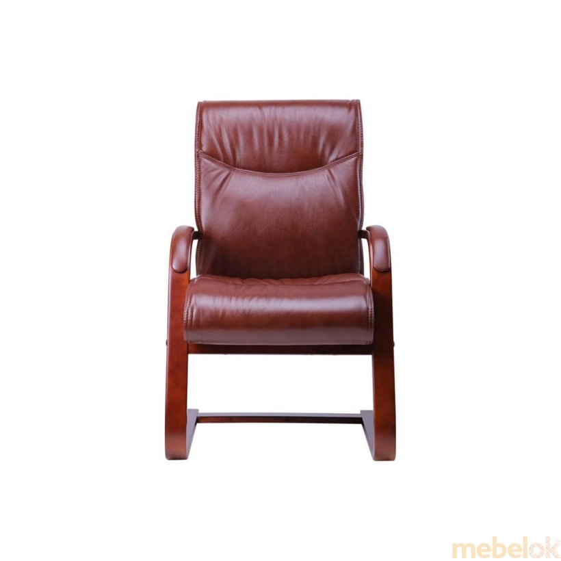стілець з виглядом в обстановці (Крісло Montana CF шкіра коричнева (619-D+PVC))