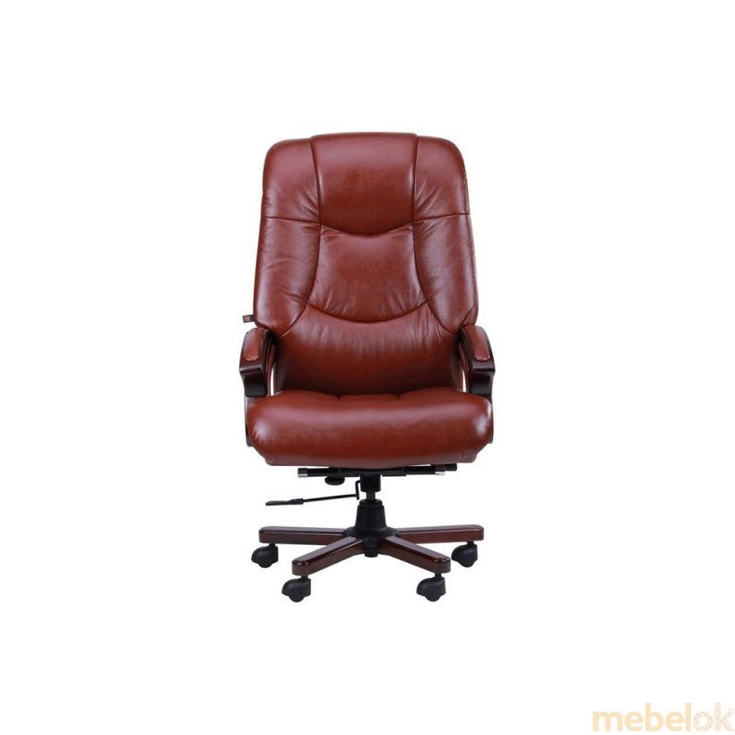 стул с видом в обстановке (Кресло Ванкувер кожа коричневая (625-B+PVC))
