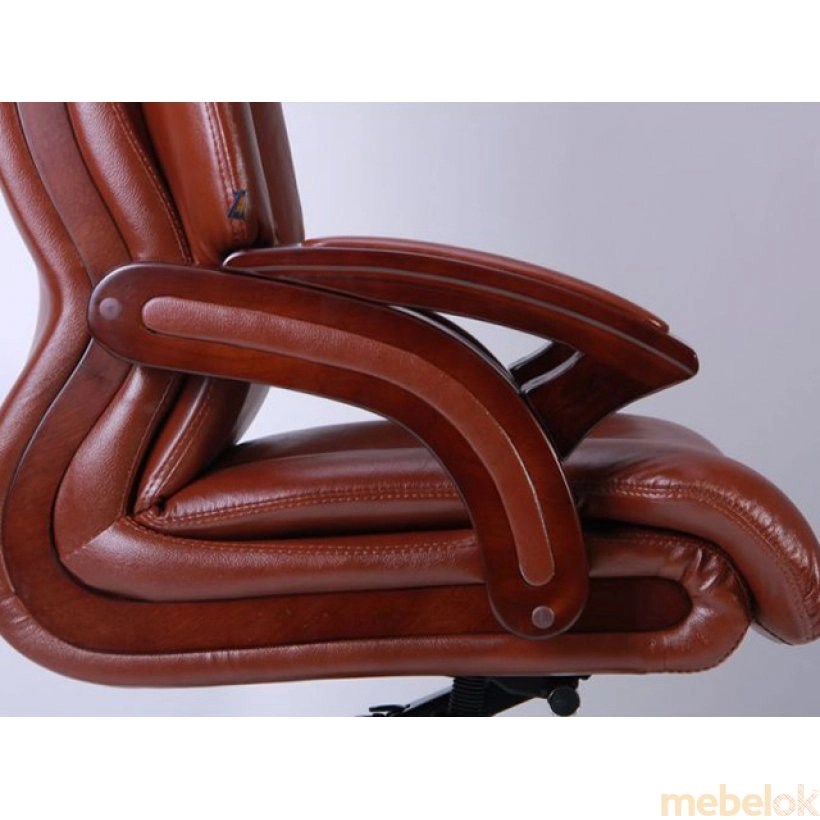 Кресло Ванкувер кожа коричневая (625-B+PVC) с другого ракурса