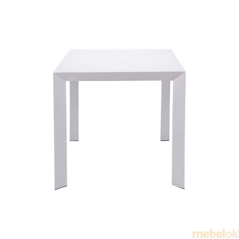 Стол обеденный Санторини белый/Стекло белое от фабрики AMF (АМФ)