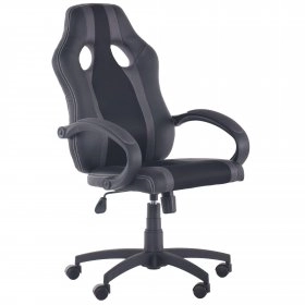Кресло Shift Неаполь N-20 черная сетка - серая вставка
