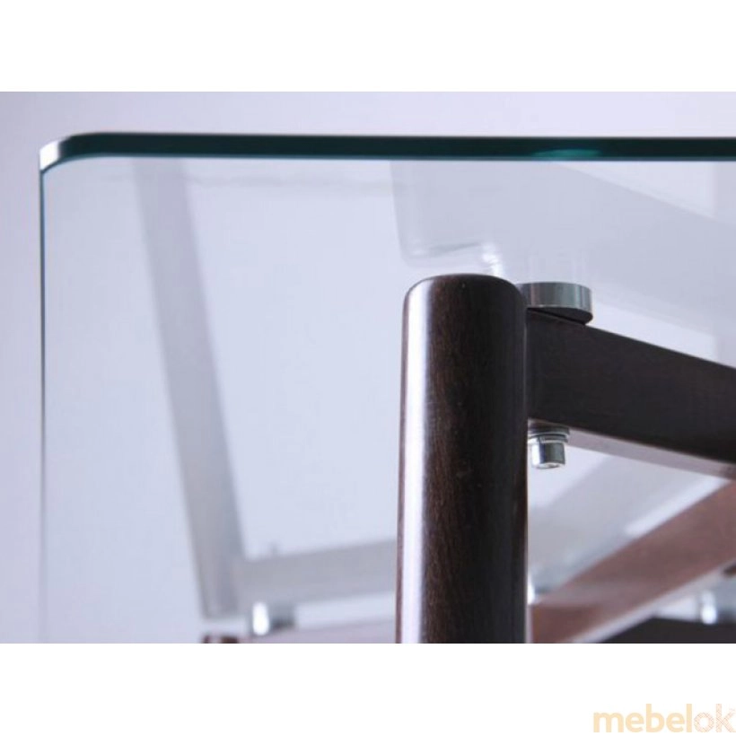 Стол обеденный Tilia орех/стекло прозрачное с другого ракурса