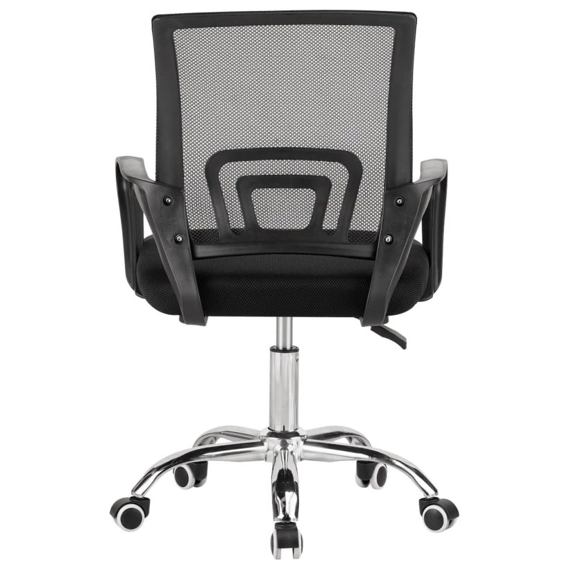 стілець з виглядом в обстановці (Крісло Web Home хром, тканина чорна/сітка чорна)