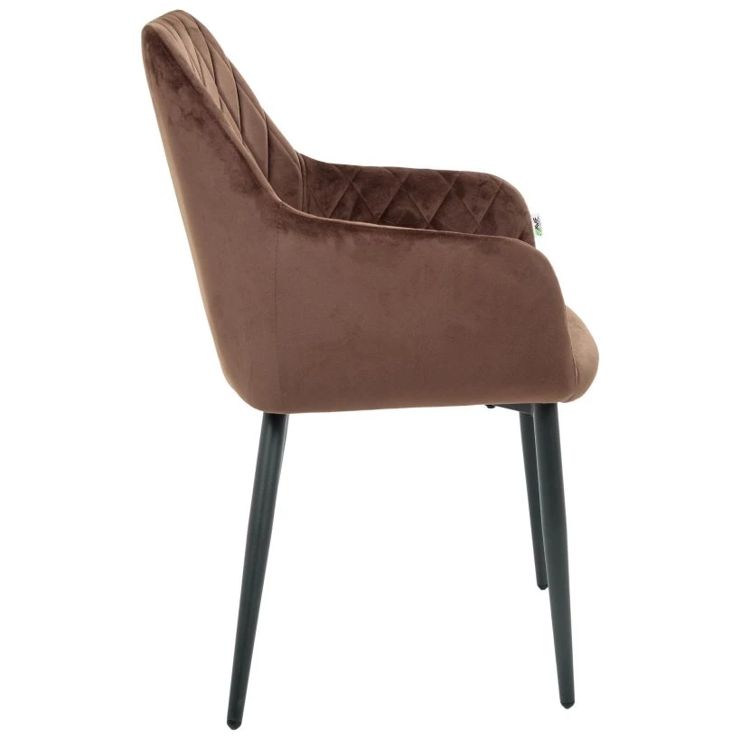 Обіднє крісло Venera, вельвет коричневий від фабрики AMF (АМФ)