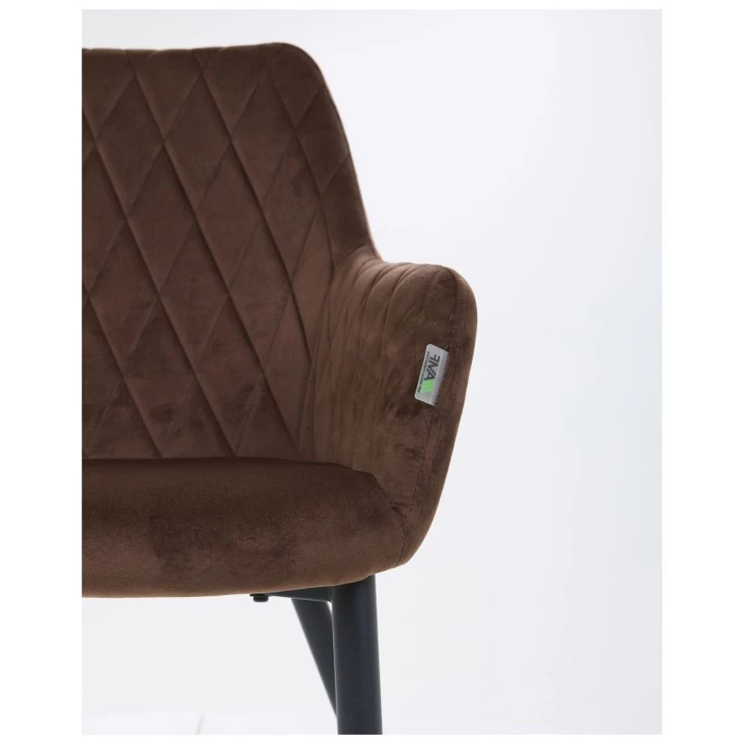 Обіднє крісло Venera, вельвет коричневий