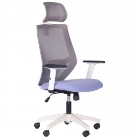Кресло Lead White HR (сиреневый-серый)