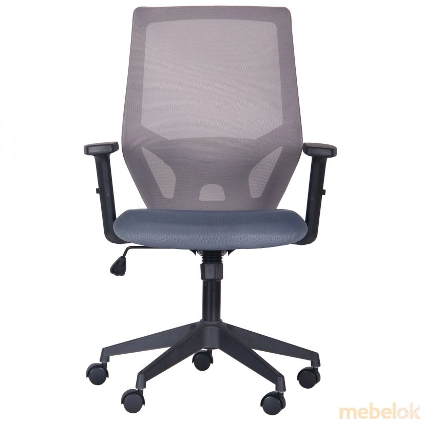стул с видом в обстановке (Кресло Lead Black (серый-серый))