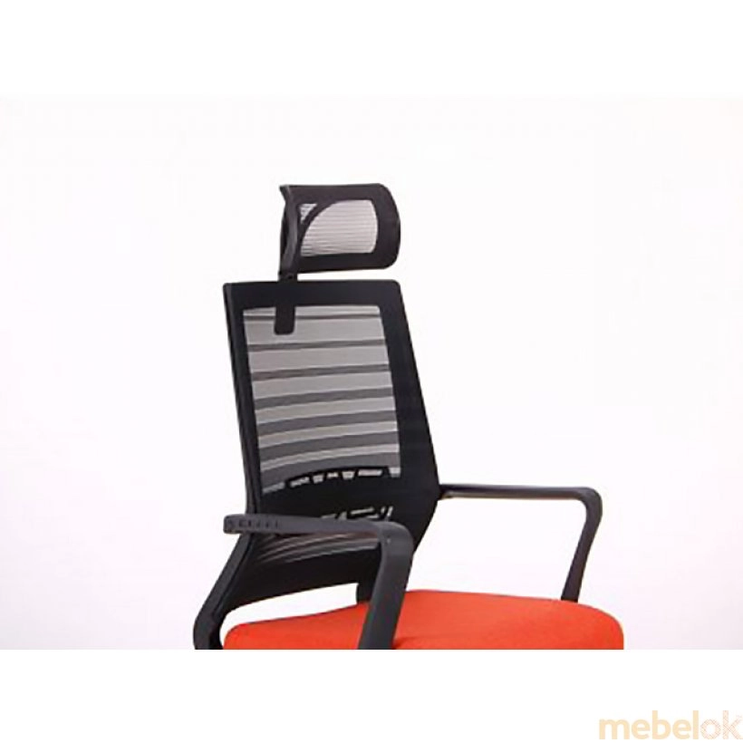 Кресло Radon черный/оранжевый с другого ракурса