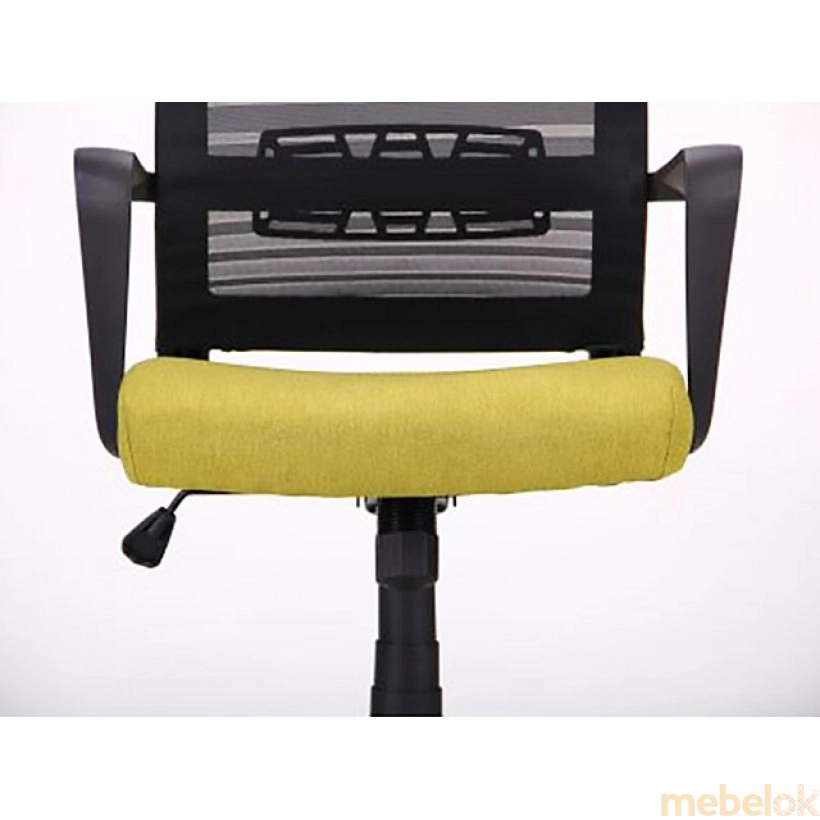 стул с видом в обстановке (Кресло Radon черный/оливковый)