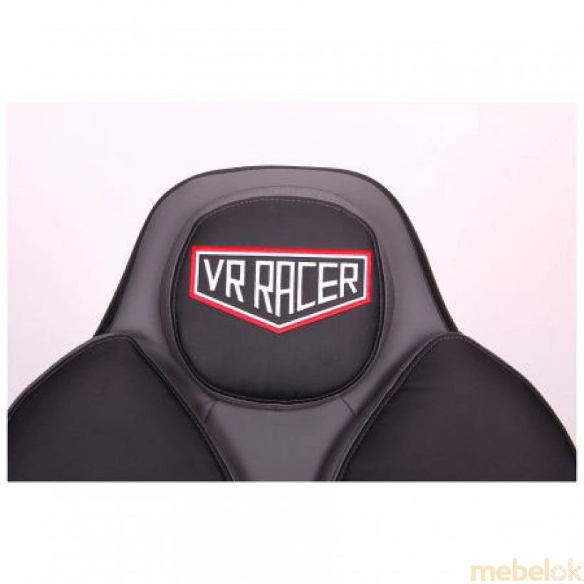 Кресло VR Racer Edge Napa черный/серый с другого ракурса