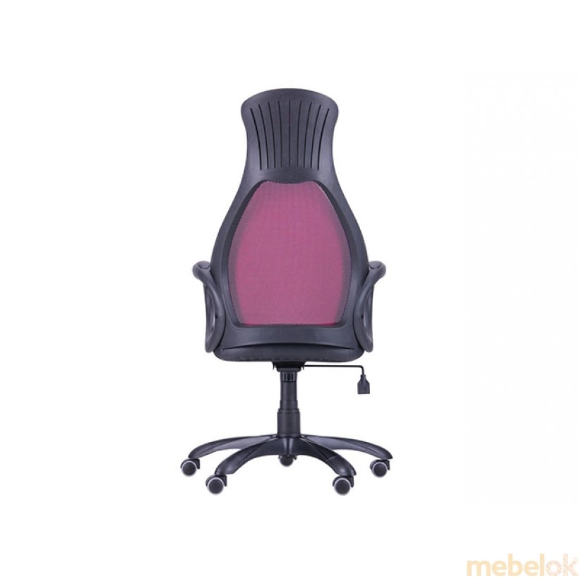 Кресло Cobra Tilt черный/бордо с другого ракурса