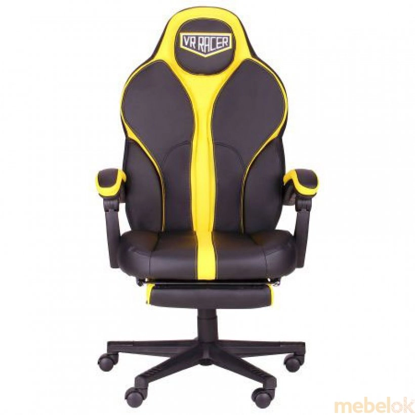 Кресло VR Racer Edge Throne черный/желтый от фабрики AMF (АМФ)