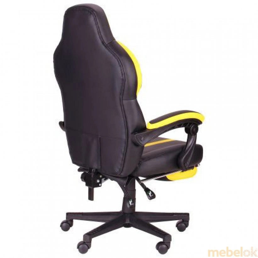 Кресло VR Racer Edge Throne черный/желтый