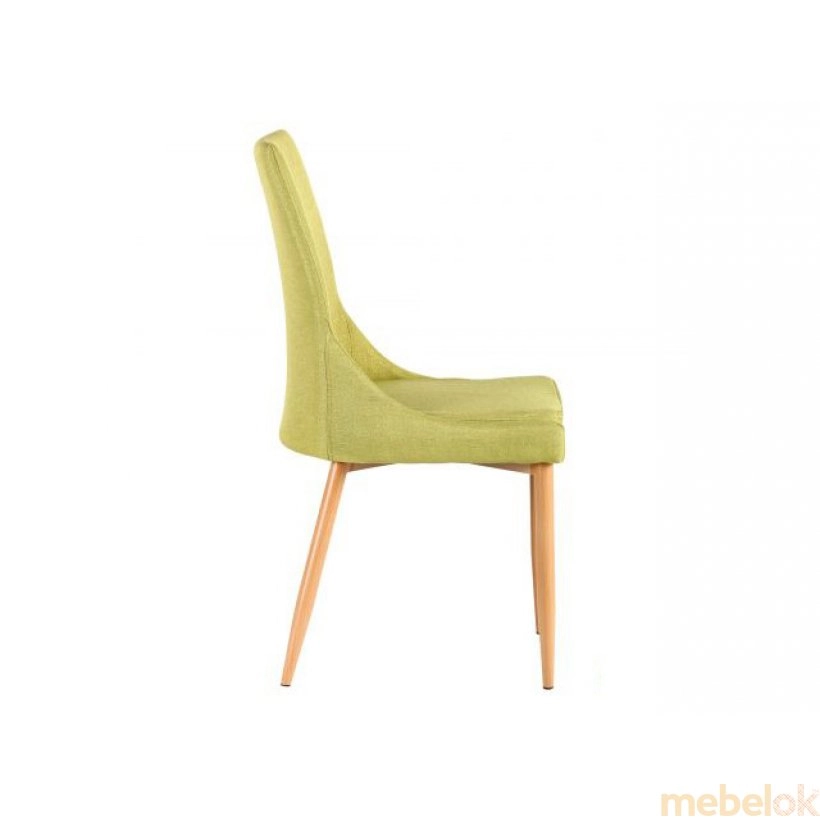 стілець з виглядом в обстановці (Стілець Verum бук/світло-оливковий)