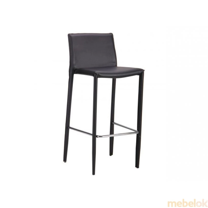 стул с видом в обстановке (Стул барный Negroni черный)