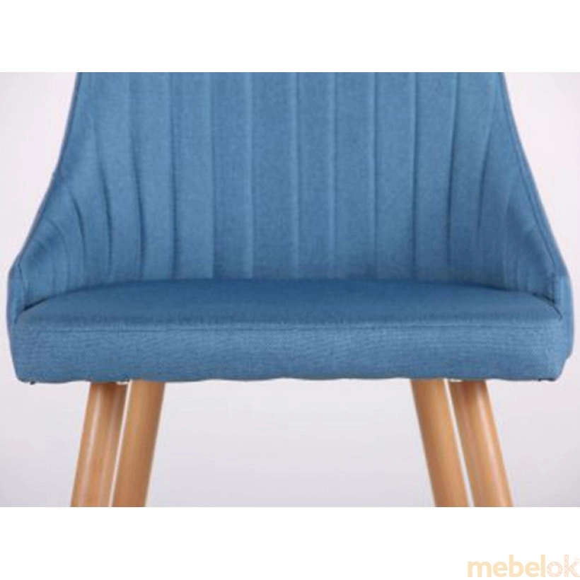 стілець з виглядом в обстановці (Стілець Jasmine бук/синьо-сірий)