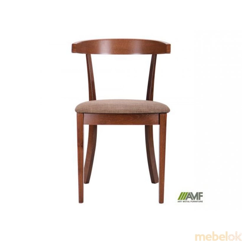 стул с видом в обстановке (Стул обеденный Гилфорд орех светлый/коричневый)