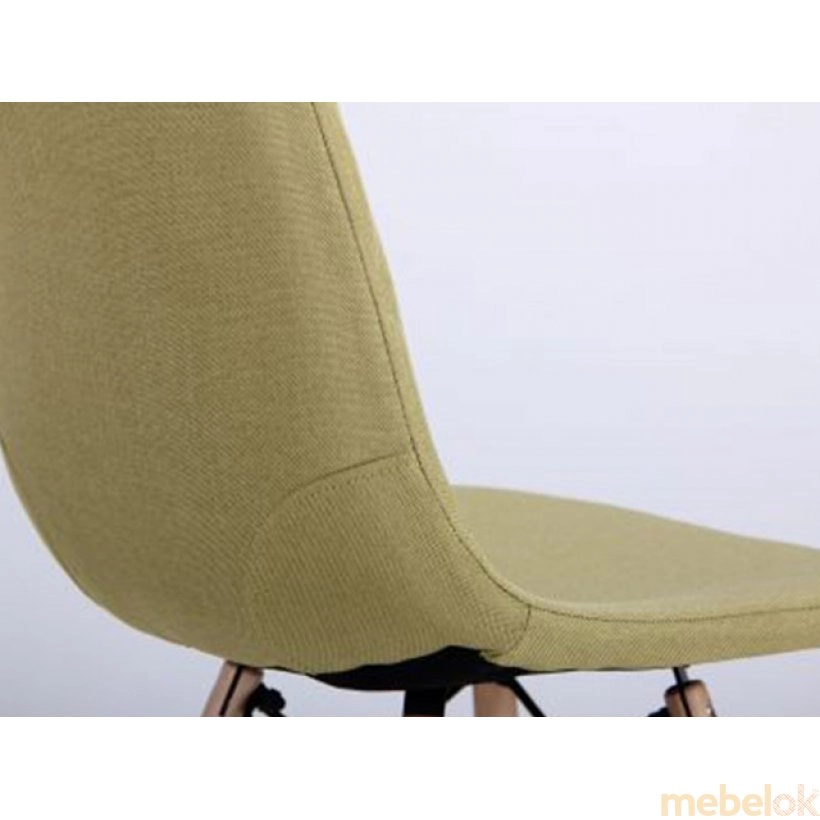 стул с видом в обстановке (Стул обеденный Лоренцо бук/оливковый)