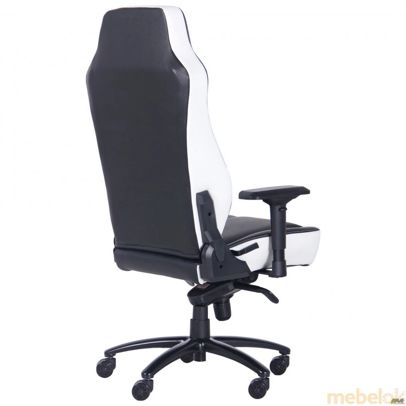 стул с видом в обстановке (Кресло VR Racer Expert Superb черный/белый)