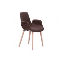 Кресло Leonar FB Wood пластик коричневый