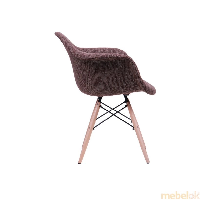 стул с видом в обстановке (Кресло Salex FB Wood коричневый)