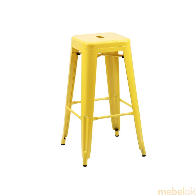 стілець з виглядом в обстановці (Табурет Loft Metal жовтий)