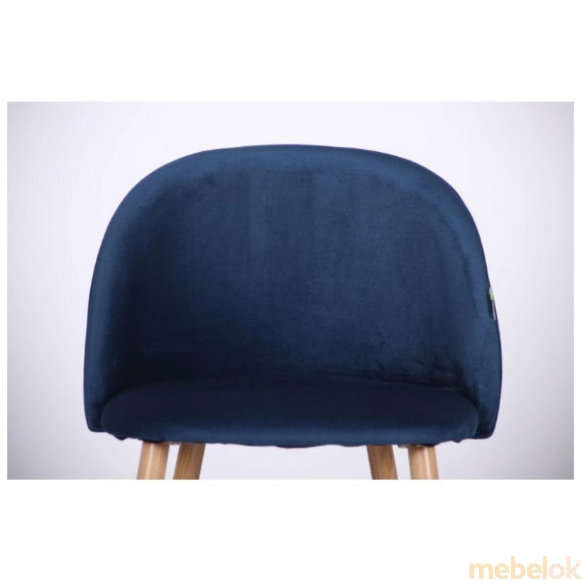 стул с видом в обстановке (Барный стул Bellini бук/blue)