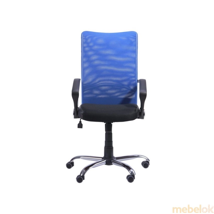 Кресло АЭРО HB сиденье Сетка черная, Неаполь N-20/спинка Сетка синяя от фабрики AMF (АМФ)