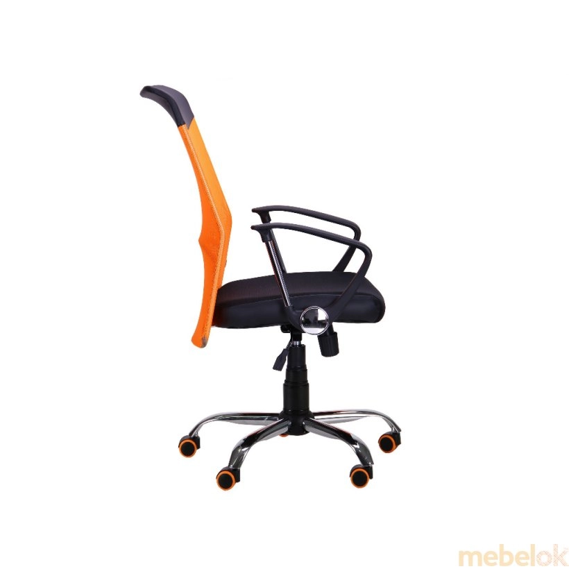 Кресло АЭРО HB Line Color (сиденье черное Неаполь N-20/спинка сетка оранжевая) от фабрики AMF (АМФ)