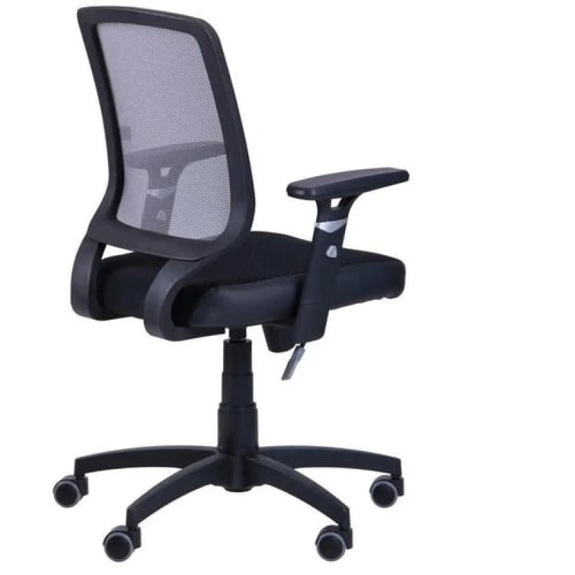 стілець з виглядом в обстановці (Крісло Онлайн сидіння Неаполь N-20/спинка Сітка чорна)