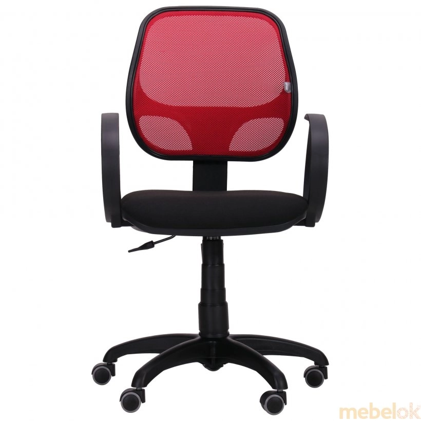 Кресло Бит/сиденье Сетка черная/спинка Сетка красная от фабрики AMF (АМФ)