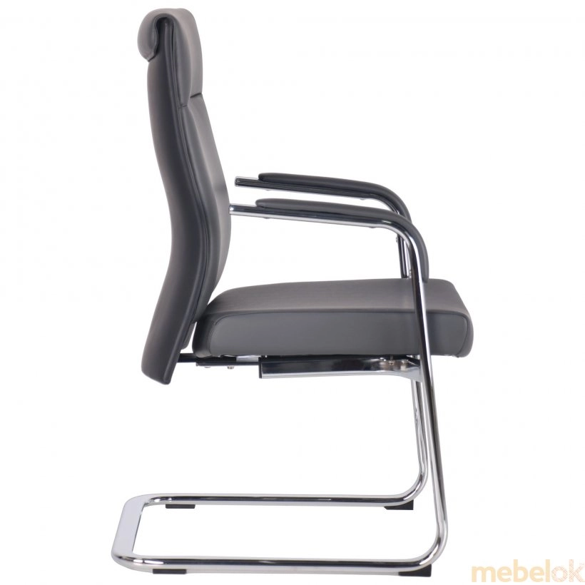 стілець з виглядом в обстановці (Крісло Jeff CF Dark Grey/Black)