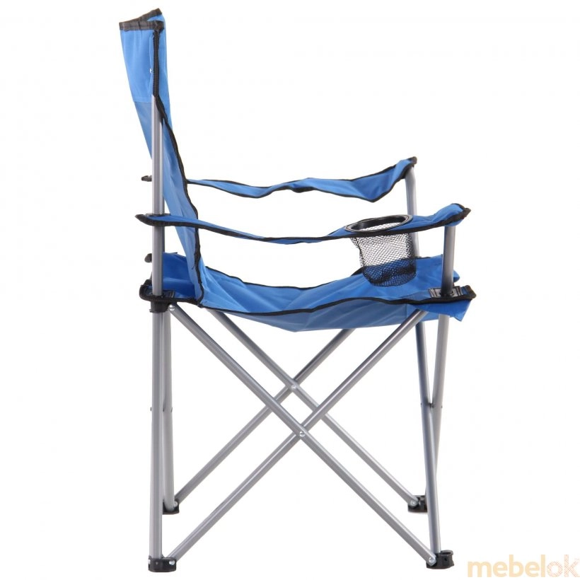 стілець з виглядом в обстановці (Стілець складаний алюм/синій)