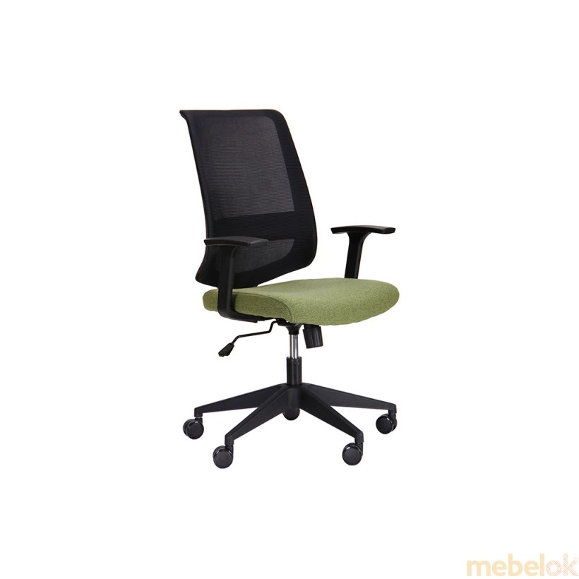 Крісло Carbon LB чорний/зелений