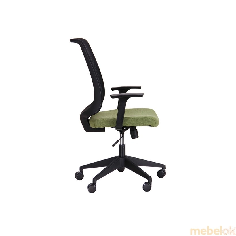 Кресло Carbon LB черный/зеленый с другого ракурса