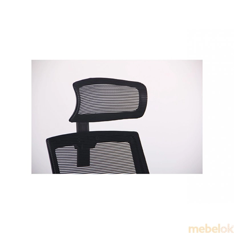 Кресло Neon сиденье Саванна черная/спинка сетка с другого ракурса