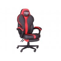 Кресло VR Racer Edge Iron черный/красный (38-521344)