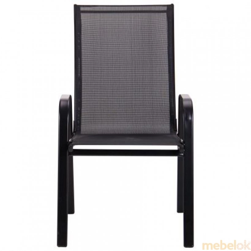 стул с видом в обстановке (Стул Puerto черный)