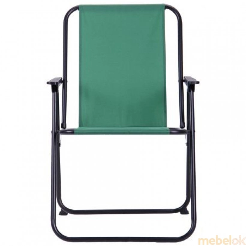 стілець з виглядом в обстановці (Стілець Пікнік чорний/темно-зелений)