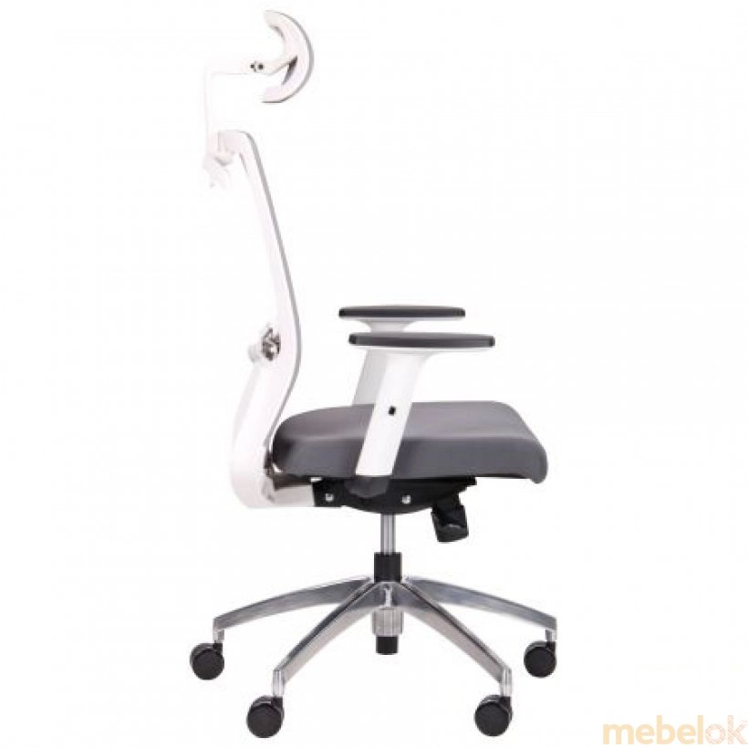 стілець з виглядом в обстановці (Крісло Install White Alum Grey/Grey)