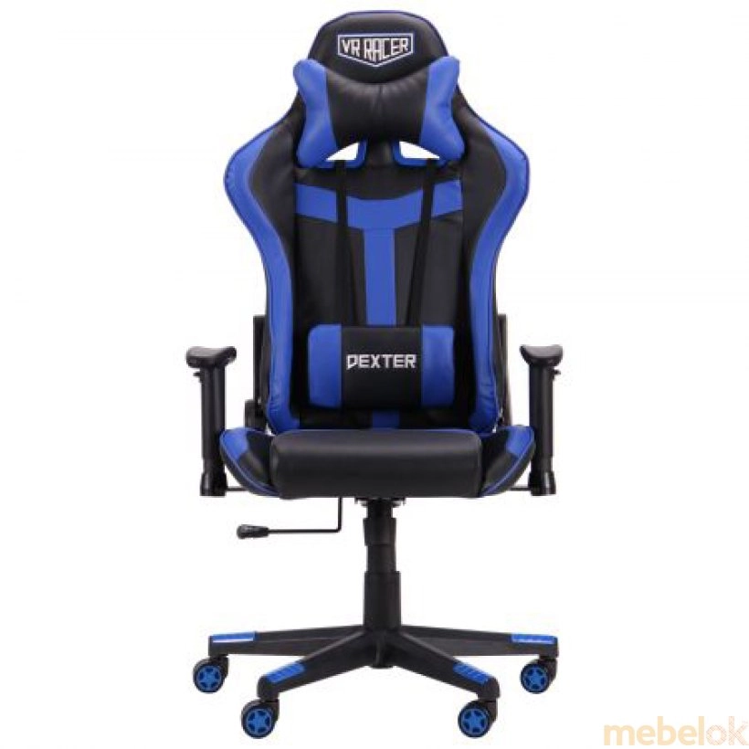 Кресло VR Racer Dexter Skyline черный/синий от фабрики AMF (АМФ)